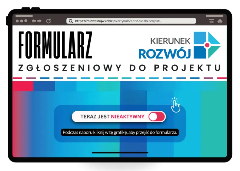 widok formularza zgłoszeniowego