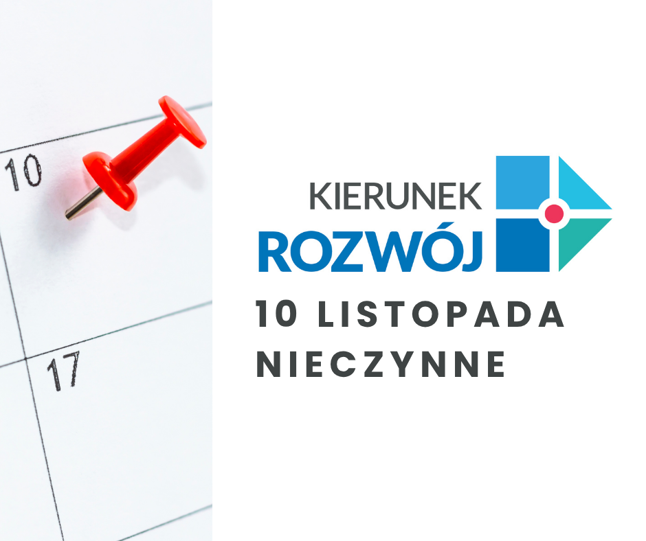 kartka z kalendarza z zakreśloną datą 10 listopada
